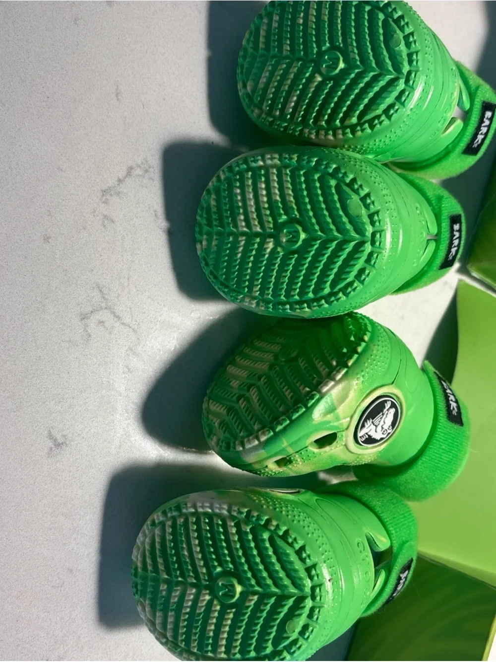BARK CROCS Dog Limited Edition BARK Boots Green Slime MEDIUM Croctober 2024 New
